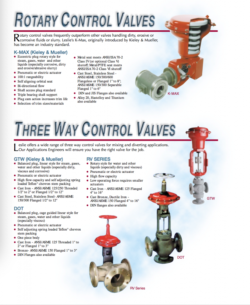 Leslie Control Valves View Leslie Control Valves